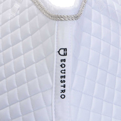 Tapis de selle obstacle en coton modelé Equestro Blanc Tapis de selle obstacle en coton modelé Equestro Blanc