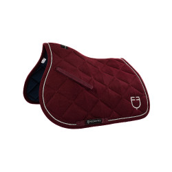 Tapis de selle obstacle en coton avec galons et logo Diamond Equestro Bordeaux Tapis de selle obstacle en coton avec galons et logo Diamond Equestro Bordeaux