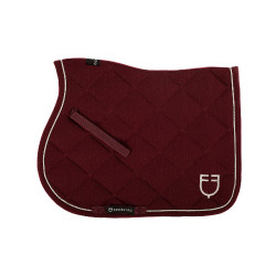 Tapis de selle obstacle en coton avec galons et logo Diamond Equestro Bordeaux Tapis de selle obstacle en coton avec galons et logo Diamond Equestro Bordeaux
