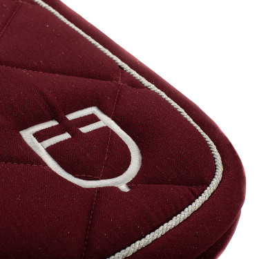 Tapis de selle obstacle en coton avec galons et logo Diamond Equestro Tapis de selle obstacle en coton avec galons et logo Diamond Equestro