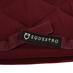 Tapis de selle obstacle en coton avec galons et logo Diamond Equestro Bordeaux Tapis de selle obstacle en coton avec galons et logo Diamond Equestro Bordeaux