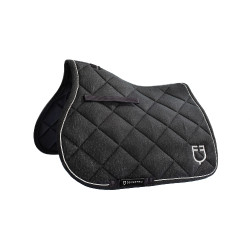 Tapis de selle obstacle en coton avec galons et logo Diamond Equestro