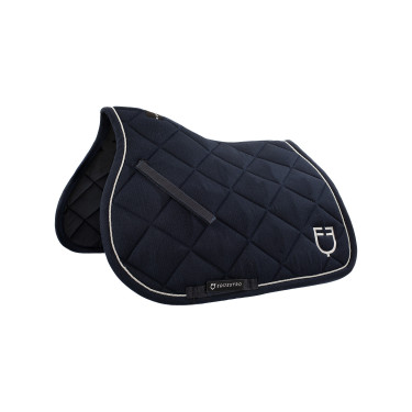 Tapis de selle obstacle en coton avec galons et logo Diamond Equestro Tapis de selle obstacle en coton avec galons et logo Diamond Equestro