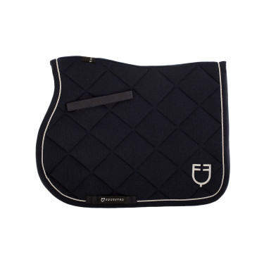 Tapis de selle obstacle en coton avec galons et logo Diamond Equestro Tapis de selle obstacle en coton avec galons et logo Diamond Equestro