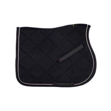 Tapis de selle obstacle en coton avec galons et logo Diamond Equestro Tapis de selle obstacle en coton avec galons et logo Diamond Equestro
