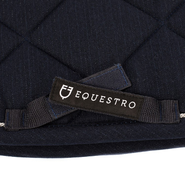 Tapis de selle obstacle en coton avec galons et logo Diamond Equestro Tapis de selle obstacle en coton avec galons et logo Diamond Equestro