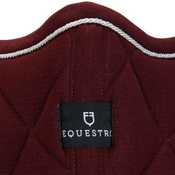 Tapis de selle obstacle en coton avec galons Diamond Equestro Bordeaux Tapis de selle obstacle en coton avec galons Diamond Equestro Bordeaux
