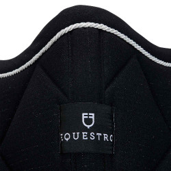 Tapis de selle obstacle en coton avec galons Diamond Equestro Noir