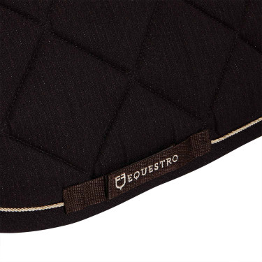 Tapis de selle obstacle en coton avec galons Diamond Equestro Tapis de selle obstacle en coton avec galons Diamond Equestro