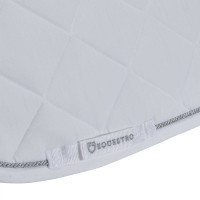 Tapis de selle obstacle en coton avec galons Diamond Equestro Blanc Tapis de selle obstacle en coton avec galons Diamond Equestro Blanc