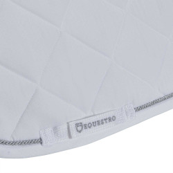 Tapis de selle obstacle en coton avec galons Diamond Equestro Blanc Tapis de selle obstacle en coton avec galons Diamond Equestro Blanc