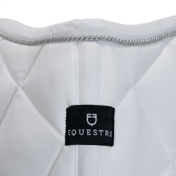 Tapis de selle obstacle en coton avec galons Diamond Equestro Blanc Tapis de selle obstacle en coton avec galons Diamond Equestro Blanc