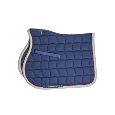 Tapis de selle obstacle avec galons contrastés Red Trim Equestro