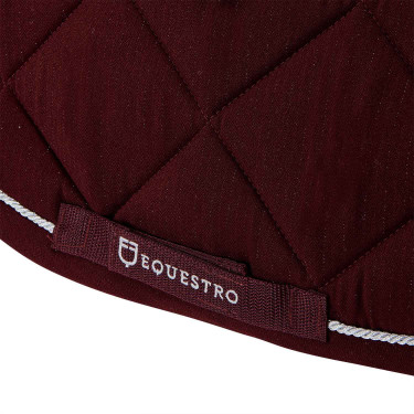 Tapis de selle de saut poney Diamond en coton avec galons Equestro Tapis de selle de saut poney Diamond en coton avec galons Equestro