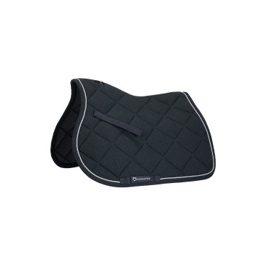 Tapis de selle de saut poney Diamond en coton avec galons Equestro Tapis de selle de saut poney Diamond en coton avec galons Equestro