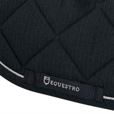 Tapis de selle de saut poney Diamond en coton avec galons Equestro Tapis de selle de saut poney Diamond en coton avec galons Equestro