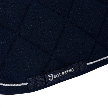 Tapis de selle de saut poney Diamond en coton avec galons Equestro Tapis de selle de saut poney Diamond en coton avec galons Equestro