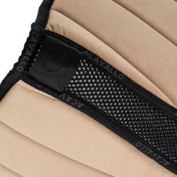 Tapis de selle de saut matelassé Louvre et bambou JS CW-3DS Acavallo Sable Beige