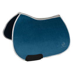 Tapis de selle de saut Louvre JS CW-3DS Acavallo Océan Bleu