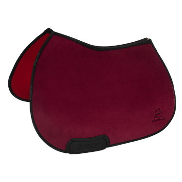 Tapis de selle de saut Louvre JS CW-3DS Acavallo Vin Rouge