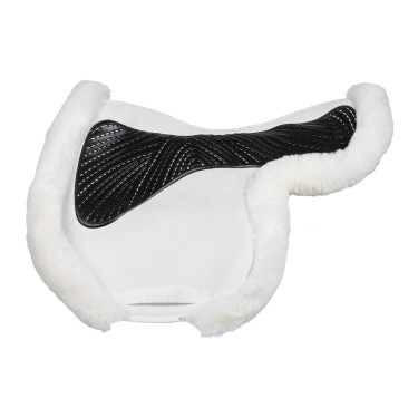Tapis de saut Numnah avec grip en gel des deux côtés et bordure en mouton complet Acavallo Tapis de saut Numnah avec grip en gel des deux côtés et bordure en mouton complet Acavallo