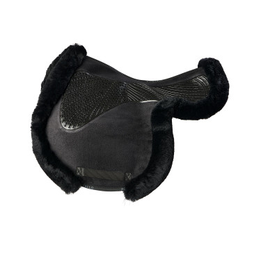 Tapis de saut Numnah avec grip en gel des deux côtés et bordure en mouton complet Acavallo Tapis de saut Numnah avec grip en gel des deux côtés et bordure en mouton complet Acavallo