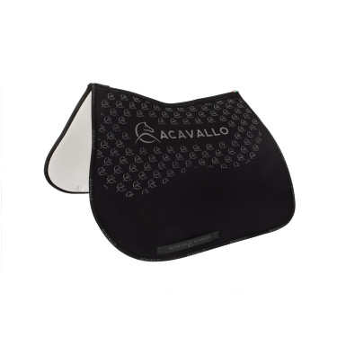 Tapis de saut en lycra avec grip en gel et dessous en fibre de bambou Acavallo Tapis de saut en lycra avec grip en gel et dessous en fibre de bambou Acavallo