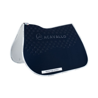 Tapis de saut en lycra avec grip en gel et dessous en fibre de bambou Acavallo Tapis de saut en lycra avec grip en gel et dessous en fibre de bambou Acavallo