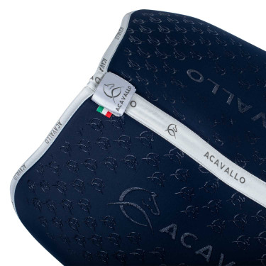 Tapis de saut en lycra avec grip en gel et dessous en fibre de bambou Acavallo Tapis de saut en lycra avec grip en gel et dessous en fibre de bambou Acavallo