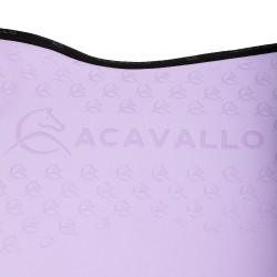 Tapis de saut en lycra avec grip en gel et dessous en fibre de bambou Acavallo Lilas / noir Violet