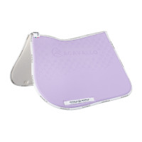 Tapis de saut en lycra avec grip en gel et dessous en fibre de bambou Acavallo Lilas / blanc Violet Tapis de saut en lycra avec grip en gel et dessous en fibre de bambou Acavallo Lilas / blanc Violet