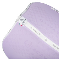 Tapis de saut en lycra avec grip en gel et dessous en fibre de bambou Acavallo Lilas / blanc Violet Tapis de saut en lycra avec grip en gel et dessous en fibre de bambou Acavallo Lilas / blanc Violet