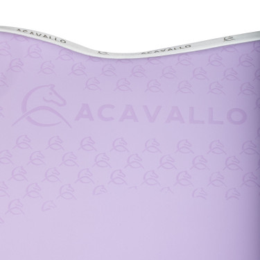 Tapis de saut en lycra avec grip en gel et dessous en fibre de bambou Acavallo Lilas / blanc Violet