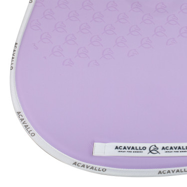 Tapis de saut en lycra avec grip en gel et dessous en fibre de bambou Acavallo Lilas / blanc Violet