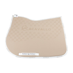 Tapis de saut en lycra avec grip en gel et dessous en fibre de bambou Acavallo Sable / blanc Beige Tapis de saut en lycra avec grip en gel et dessous en fibre de bambou Acavallo Sable / blanc Beige