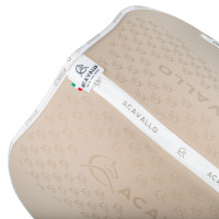 Tapis de saut en lycra avec grip en gel et dessous en fibre de bambou Acavallo Sable / blanc Beige Tapis de saut en lycra avec grip en gel et dessous en fibre de bambou Acavallo Sable / blanc Beige