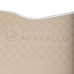 Tapis de saut en lycra avec grip en gel et dessous en fibre de bambou Acavallo Sable / blanc Beige Tapis de saut en lycra avec grip en gel et dessous en fibre de bambou Acavallo Sable / blanc Beige