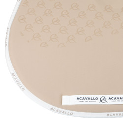 Tapis de saut en lycra avec grip en gel et dessous en fibre de bambou Acavallo Sable / blanc Beige Tapis de saut en lycra avec grip en gel et dessous en fibre de bambou Acavallo Sable / blanc Beige