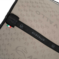 Tapis de saut en lycra avec grip en gel et dessous en fibre de bambou Acavallo Terra / noir Marron Tapis de saut en lycra avec grip en gel et dessous en fibre de bambou Acavallo Terra / noir Marron