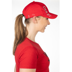Casquette Derby HKM Magenta Rose