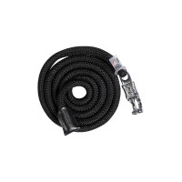 Longe Carlotta avec mousqueton anti-panique HKM Noir