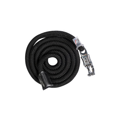 Longe Carlotta avec mousqueton anti-panique HKM Noir