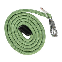 Longe Carlotta avec mousqueton anti-panique HKM Jade Bleu