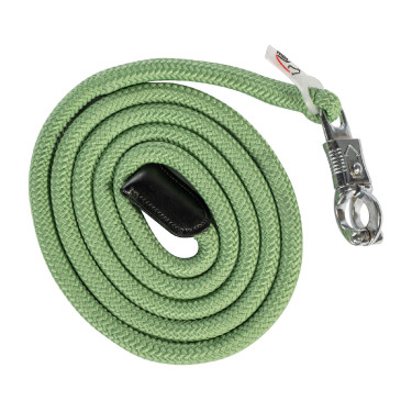 Longe Carlotta avec mousqueton anti-panique HKM Jade Bleu