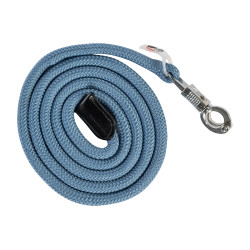Longe Carlotta avec mousqueton anti-panique HKM Bleu gris