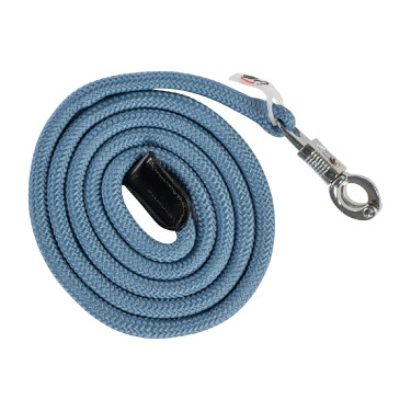 Longe Carlotta avec mousqueton anti-panique HKM Bleu gris