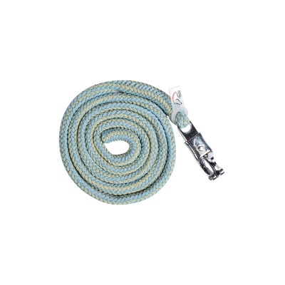 Longe Catherine avec mousqueton anti-panique HKM Vert / bleu