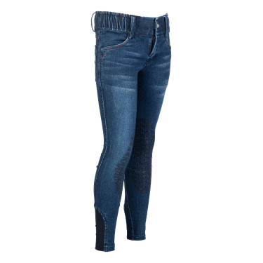 Pantalon enfant Aymee Denim basanes en silicone HKM Pantalon enfant Aymee Denim basanes en silicone HKM