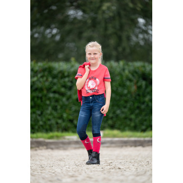 Pantalon enfant Aymee Denim basanes en silicone HKM Pantalon enfant Aymee Denim basanes en silicone HKM