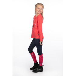 Polo à manches longues enfant Aymee HKM Rose
